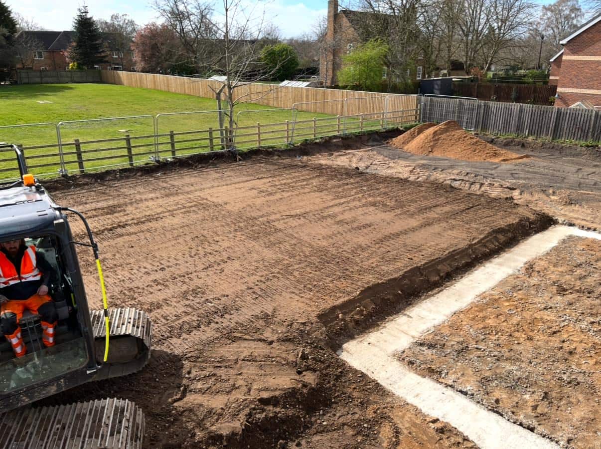 Site strip and level, ready for foundations