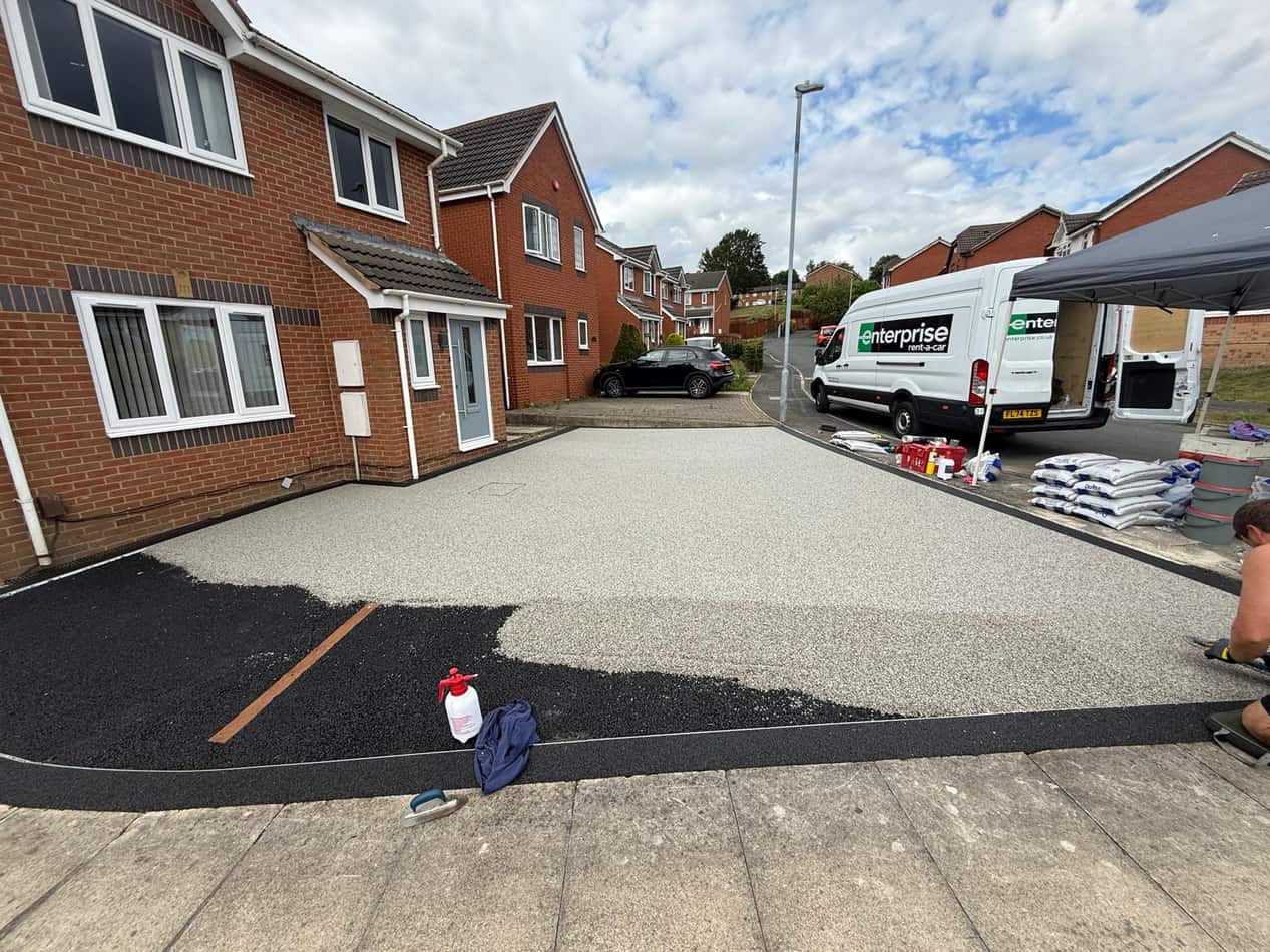 Resin bound driveway, finished